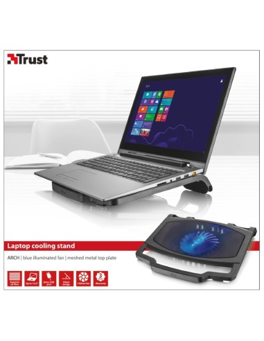 Trust 20400 base di raffreddamento per notebook 39,6 cm (15.6") Nero