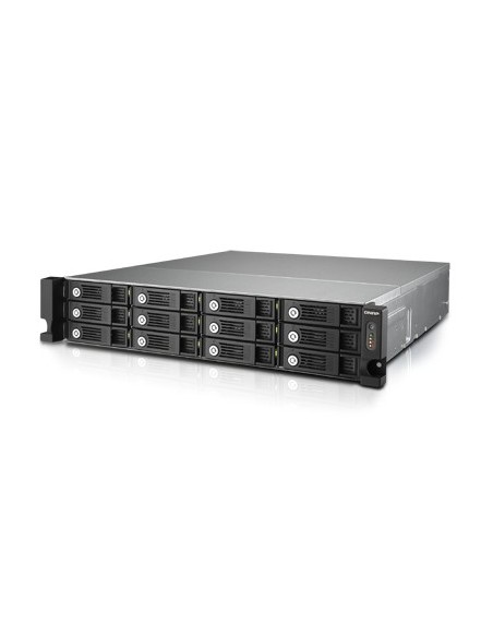 QNAP TVS-1271U-RP NAS Armadio (2U) Collegamento ethernet LAN Nero, Grigio i5-4590S