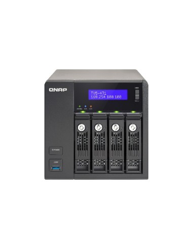 QNAP TVS-471-I3-4G server NAS e di archiviazione Tower Collegamento ethernet LAN Nero i3-4150