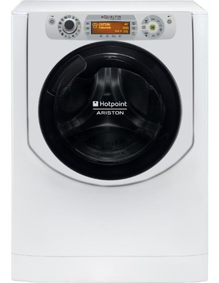 Hotpoint AQD1171D lavasciuga Libera installazione Caricamento frontale Argento, Bianco