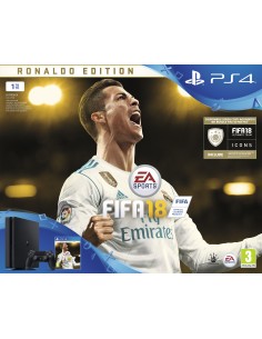 Sony Play Station 4 + Fifa 18 Deluxe Ronaldo Edition 1000 GB Wi-Fi Nero 2