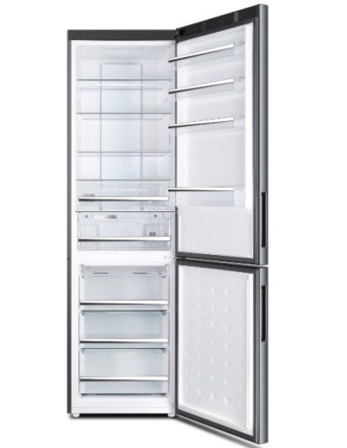 Haier C2FE637CFJ frigorifero con congelatore Libera installazione 374 L Acciaio inossidabile