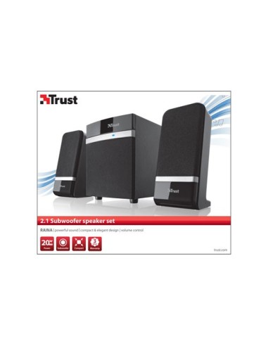 Trust Raina 2.1 10 W Nero 2.1 canali