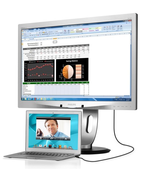 Philips Brilliance Monitor LCD con retr. LED 231P4QUPES 00