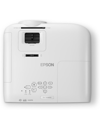 Epson EH-TW5600 videoproiettore Proiettore a raggio standard 2500 ANSI lumen 3LCD 1080p (1920x1080) Compatibilità 3D Bianco