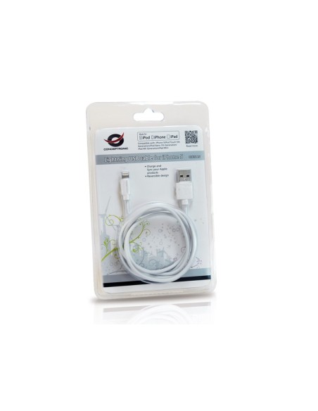 Conceptronic CCUSBA5 cavo Lightning 1 m Bianco