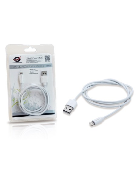 Conceptronic CCUSBA5 cavo Lightning 1 m Bianco