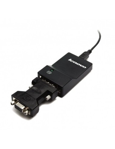 Lenovo USB 3.0 - DVI VGA adattatore grafico USB 2048 x 1152 Pixel Nero