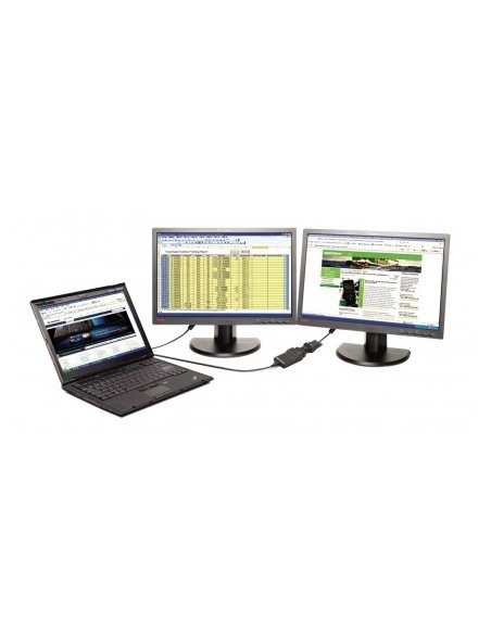 Lenovo USB 3.0 - DVI VGA adattatore grafico USB 2048 x 1152 Pixel Nero