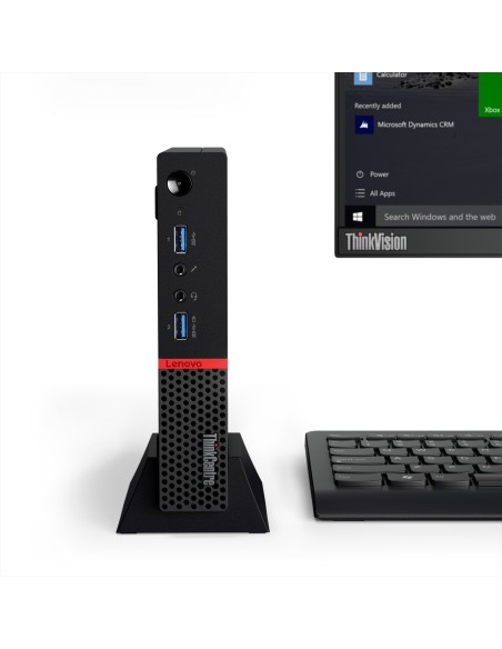 Lenovo ThinkCentre M900 DDR4-SDRAM i7-6700T mini PC Intel® Core™ i7 8 GB 256 GB SSD Windows 7 Professional Nero