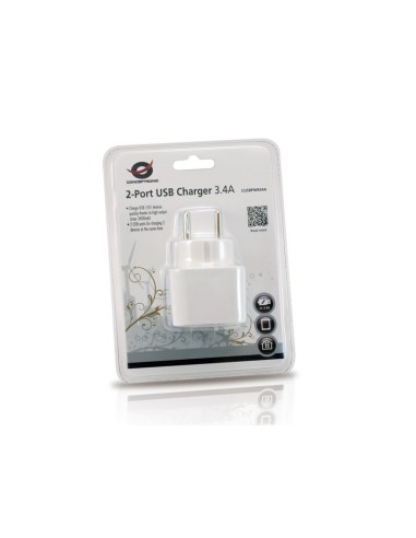 Conceptronic Caricatore USB a 2 porte da 3.4 A