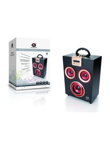 Conceptronic CLLSPKPARTY altoparlante portatile Nero, Rosso 10 W