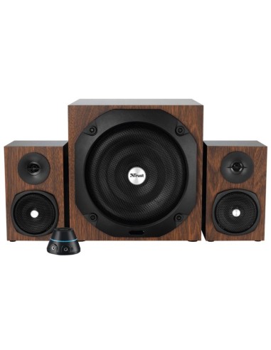 Trust 20244 set di altoparlanti 50 W Marrone 2.1 canali