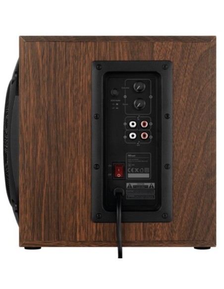 Trust 20244 set di altoparlanti 50 W Marrone 2.1 canali