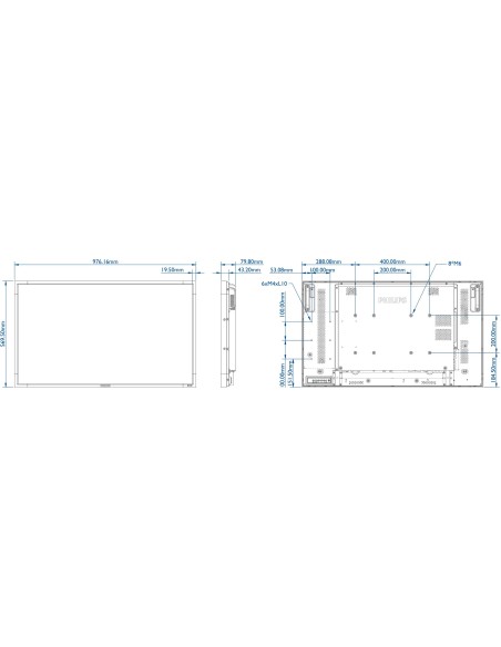 Philips Signage Solutions Display Multi-Touch BDL4256ET 00