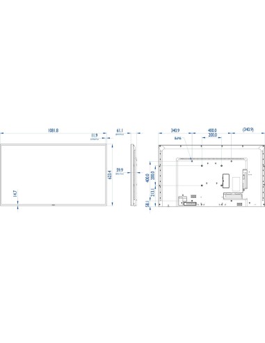 Philips BDL4835QL Pannello piatto per segnaletica digitale 121,9 cm (48") LED 350 cd m² Full HD Nero