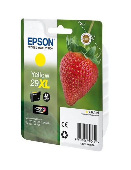 Epson Strawberry 29XL Y cartuccia d'inchiostro 1 pz Originale Resa elevata (XL) Giallo
