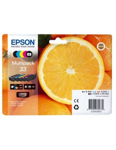 Epson Oranges 33 CMYK PHBK 5-pack cartuccia d'inchiostro 1 pz Originale Resa standard Nero, Ciano, Magenta, Nero per foto,
