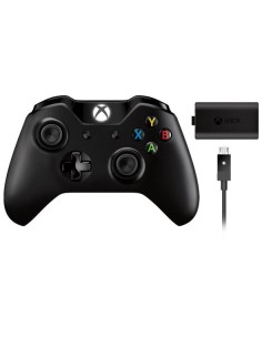 Microsoft Xbox One Wireless Controller Play and Charge Kit Nero Gamepad