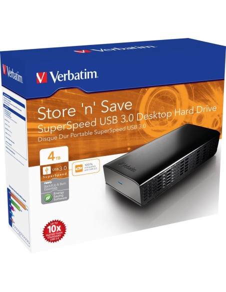 Verbatim USB 3.0 4TB disco rigido esterno 4000 GB Nero