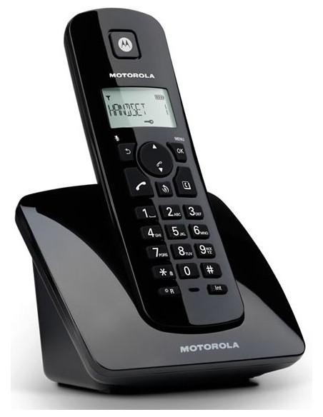 Motorola C401E telefono Telefono DECT Identificatore di chiamata Nero