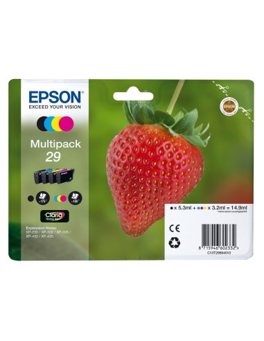 Epson Strawberry 29 CMYK cartuccia d'inchiostro 1 pz Originale Resa standard Nero, Ciano, Magenta, Giallo