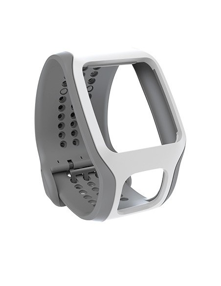 TomTom Cinturino regolabile - Cardio (Grigio Bianco)