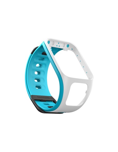 TomTom Cinturino per orologio (Bianco Azzurro - Small)