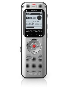Philips Voice Tracer 2000 Memoria interna e scheda di memoria Nero, Argento 2