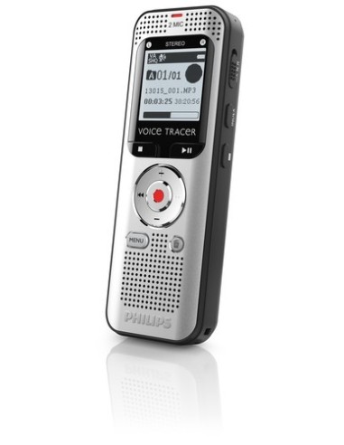 Philips Voice Tracer 2000 Memoria interna e scheda di memoria Nero, Argento