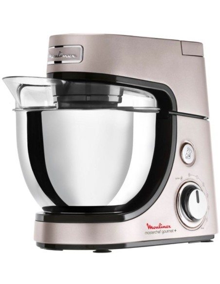 Moulinex Masterchef Gourmet + robot da cucina 900 W 4,6 L Beige, Acciaio inossidabile
