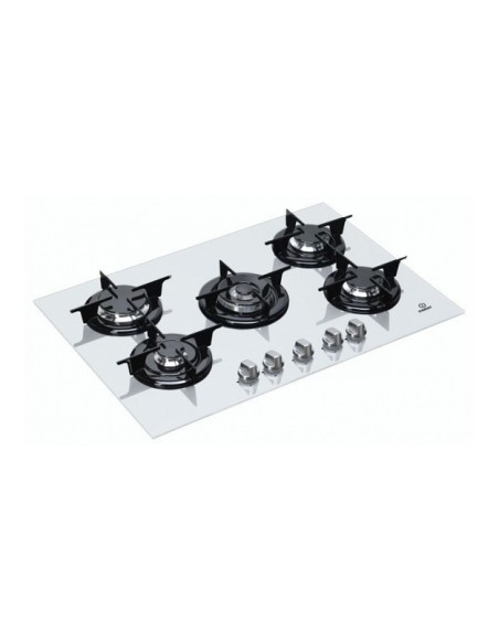 Indesit IPG 751 S (WH) piano cottura Nero Da incasso Gas 5 Fornello(i)