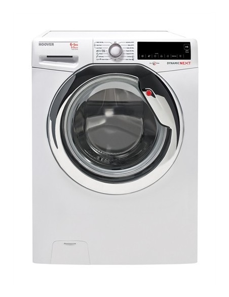 Hoover WDXA42 365-S lavasciuga Libera installazione Caricamento frontale Cromo, Bianco
