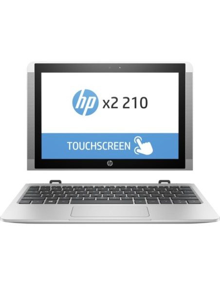 HP x2 210 Ibrido (2 in 1) 25,6 cm (10.1") Touch screen Intel Atom® 4 GB LPDDR3-SDRAM 64 GB Flash Windows 10 Pro Argento