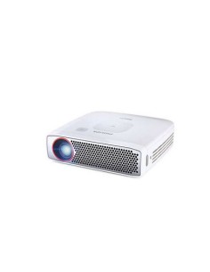Philips PPX4835 videoproiettore Proiettore a corto raggio 350 ANSI lumen DLP 720p (1280x720) Metallico, Bianco