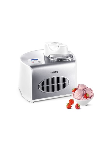 Princess 282601 Gelatiera compressore 1,5 L 150 W Argento, Bianco