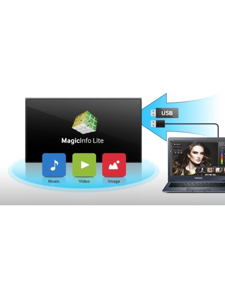 Samsung DC32E-M Pannello piatto per segnaletica digitale 81,3 cm (32") LED 400 cd m² Full HD Nero 24 7