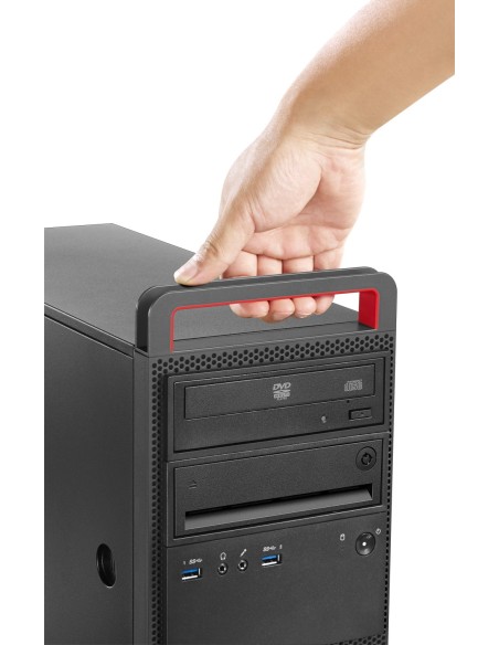 Lenovo ThinkCentre M800 DDR4-SDRAM i5-6500 Mini Tower Intel® Core™ i5 8 GB 1000 GB HDD Windows 7 Professional PC Nero