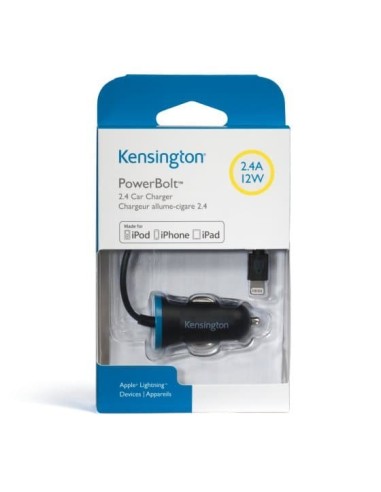 Kensington Caricabatteria da auto PowerBolt™ 2.4 — Nero