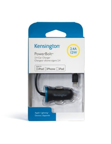 Kensington Caricabatteria da auto PowerBolt™ 2.4 — Nero