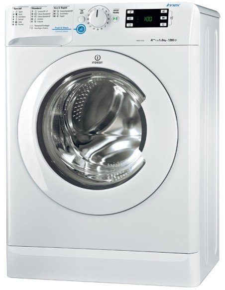 Indesit XWSE 81283X WWGG IT lavatrice Caricamento frontale 8 kg 1200 Giri min Bianco