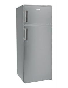 Hoover HVDS 5144 XH frigorifero con congelatore Libera installazione 204 L Grigio, Acciaio inossidabile