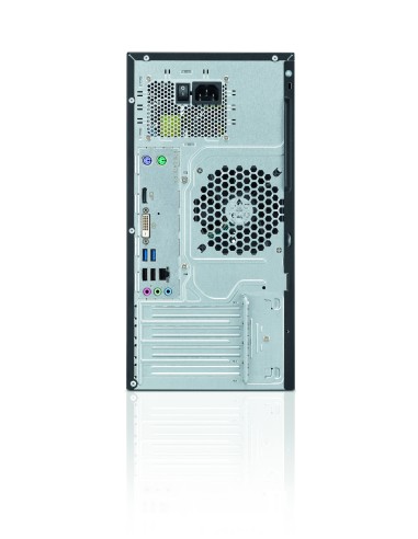 Fujitsu ESPRIMO P556 DDR4-SDRAM G4400 Micro Tower Intel® Pentium® G 4 GB 500 GB HDD Windows 7 Professional PC Nero, Rosso