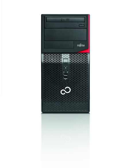 Fujitsu ESPRIMO P556 DDR4-SDRAM G4400 Micro Tower Intel® Pentium® G 4 GB 500 GB HDD Windows 7 Professional PC Nero, Rosso