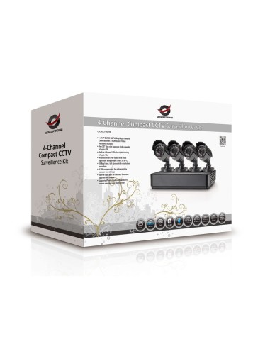 Conceptronic C4CCTVKITM1TB kit di videosorveglianza Cablato 4 canali