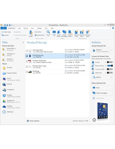 Corel WinZip 20 Pro 1 licenza e