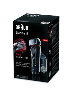 Braun Series 5-5070cc Rasoio Trimmer Nero, Rosso 2
