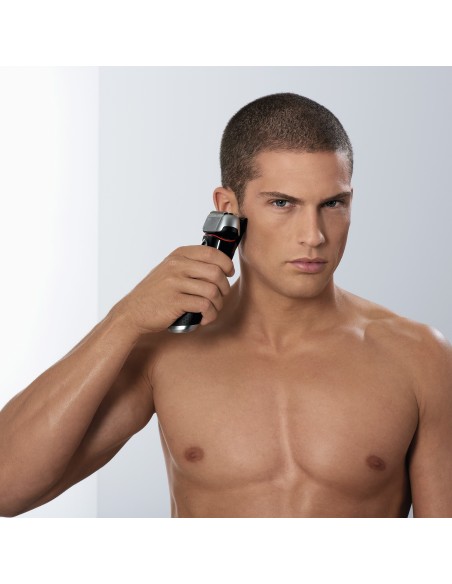 Braun Series 5-5070cc Rasoio Trimmer Nero, Rosso