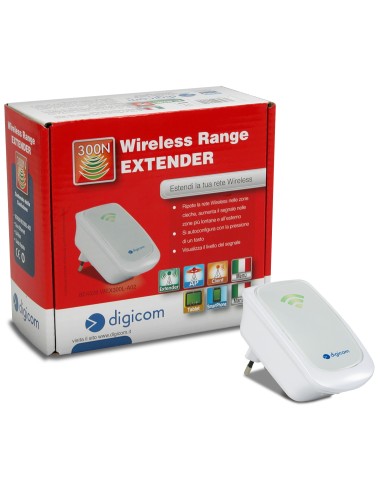 Digicom WEX300L-A02 Ripetitore di rete Bianco