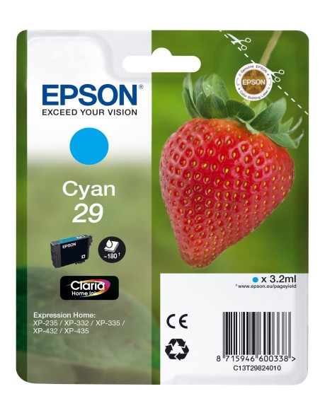 Epson Strawberry 29 C cartuccia d'inchiostro 1 pz Originale Resa standard Ciano